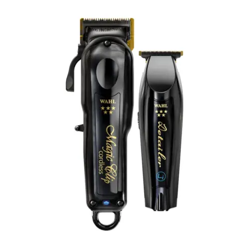 Kit Wahl Cordless Barber Combo Magic Clip e Detailer Com 2 unidades