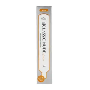 Gel para Alongamento Volia Classic Glitter Nude Com 14 g
