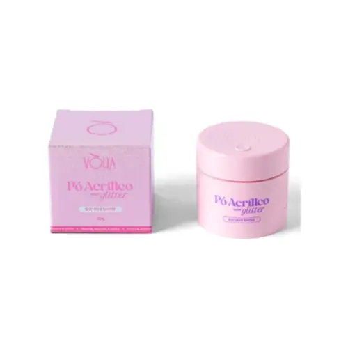 Pó acrílico com glitter Vólia Cosméticos Goyave Shine Com 20 g