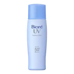 Protetor Solar Facial e Corporal Bioré UV Perfect Milk FPS50 toque seco sem fragrância Com 40 ml
