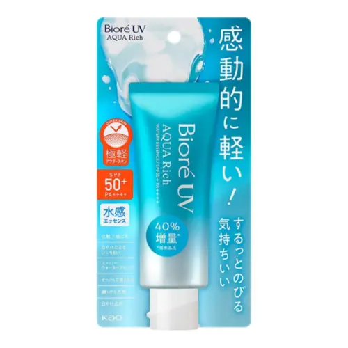 Protetor Solar Facial e Corporal Bioré Aqua Rich Watery Essence FPS 50 Com 70g