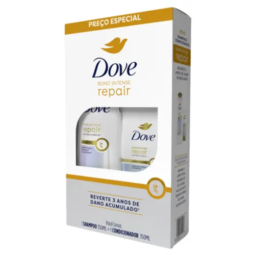 Kit Dove Shampoo+Condicionador Bond Intense Repair 500ml