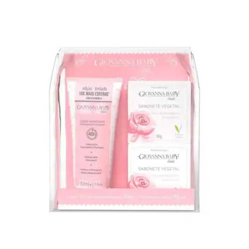 Kit Giovanna Baby Classic Hidratante 50ml+2 Sabonetes 90G