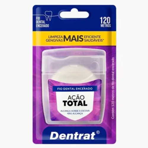 Fio Dental Dentrat Ação Total Com 120 m