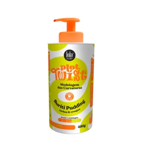 Creme Modelador de Cachos Lola Cosmetics Plot Twist Buriti Pudding Com 480 g
