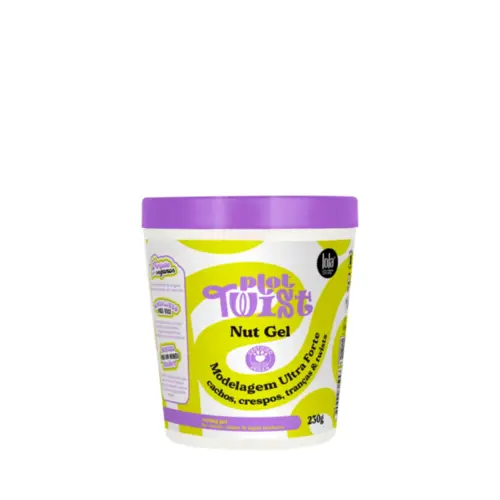 Gel Modelador Lola Cosmetics Fixação ultra forte acabamento mate com ceramidas e extrato de castanha do Pará Com 230 g