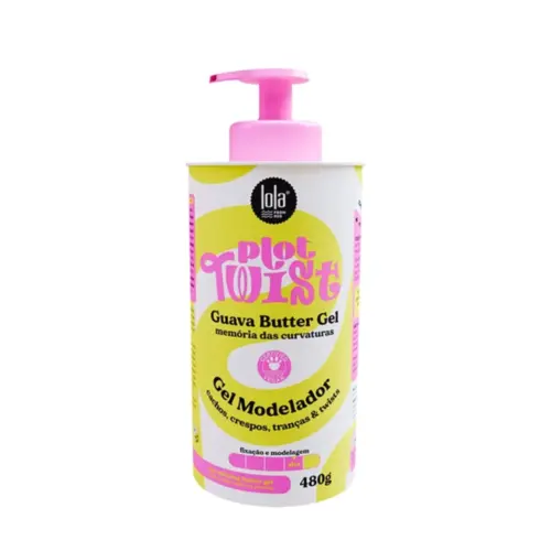Gel Modelador de rizos Lola Cosmetics Plot Twist Guava Butter Gel Com 480 g