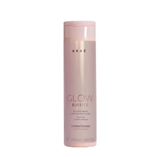 Condicionador Braé Glow Shine nutritivo com linhaça e extrato de alga marinha Com 250 ml