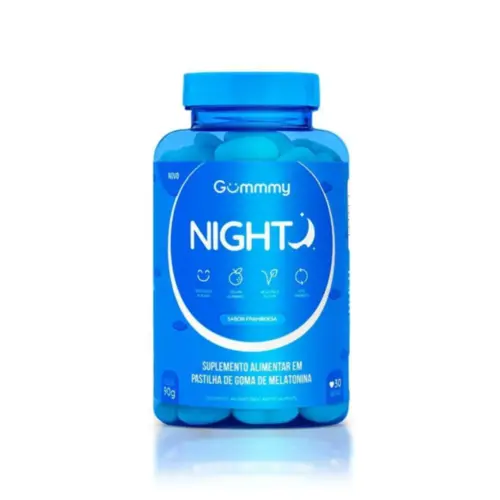 Suplemento Alimentar em gomas Gummy Melatonina sabor framboesa Com 30 gomas