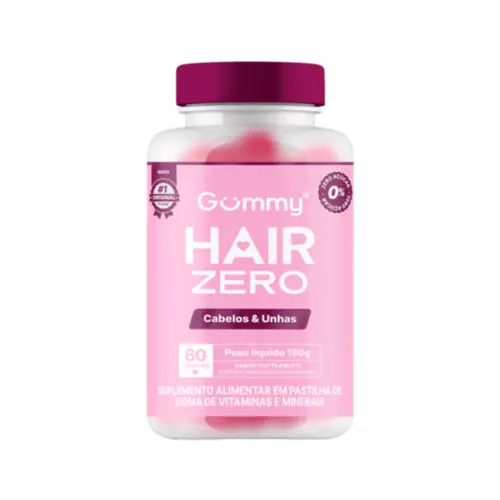 Suplemento Alimentar em gomas GUMMY Hair Zero Sem Açúcar Com 60 unidades