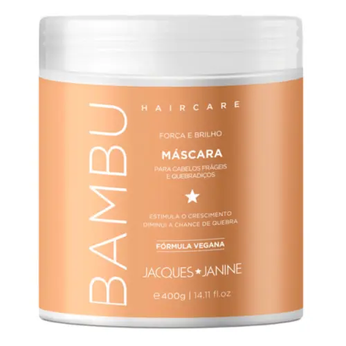 Máscara Hidratante Capilar Jacques Janine Haircare Bambu Com 400 g