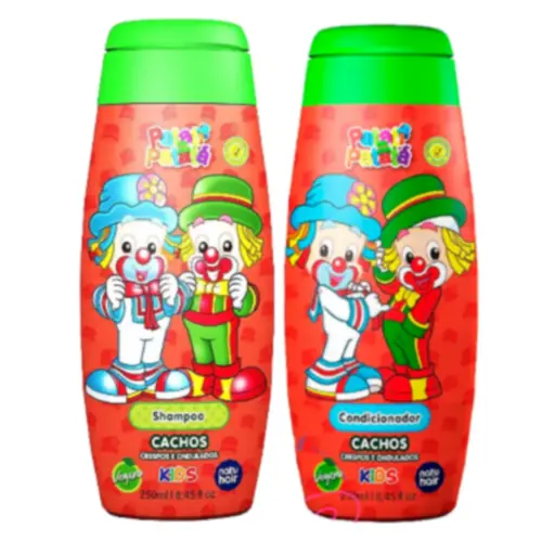 Kit para Cabelos cacheados Patati Patata NatuHair Shampoo e Condicionador Com 250 ml + 250 ml