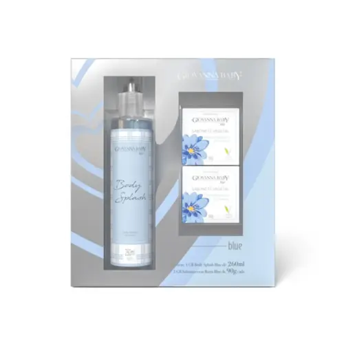 Kit Body Splash e Sabonete Giovanna Baby Blue Body Splash 260 ml e Sabonete 90 g Com 2 unidades
