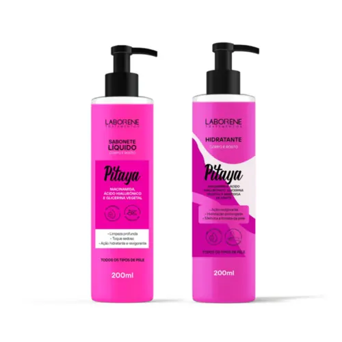 Kit de Sabonete e Hidratante Pitaya Laborene Com 2 unidades