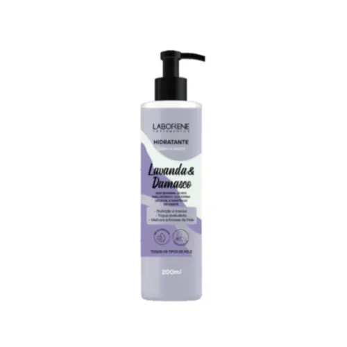Hidratante Corporal Laborene Lavanda e Damasco Com 200 ml