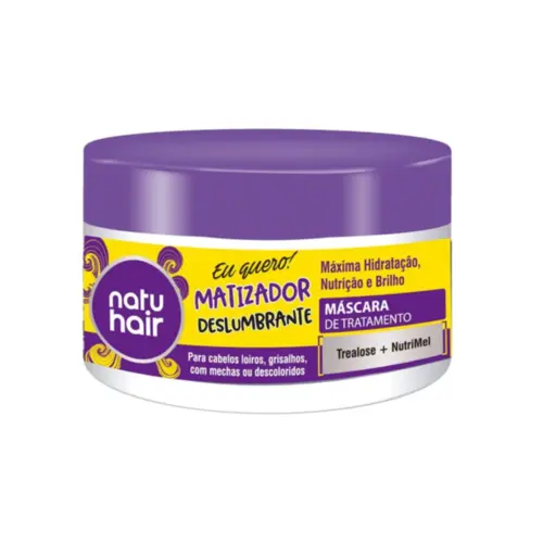 Máscara de Tratamento NatuHair Matizador Desamarelador Com 350 g
