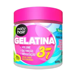 Gelatina Capilar NatuHair S.O.S 3 em 1 Com 500 g