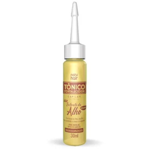 Tônico Capilar NatuHair Forte de Alho Com 30 ml