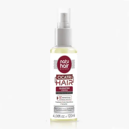 QUERATINA NATUHAIR 120ML LIQUIDA CICATRIHAIR