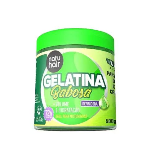 Gelatina NatuHair 3 em 1 Babosa SOS Com 500 g