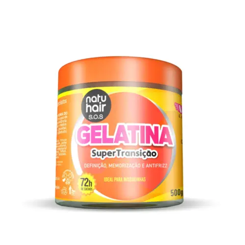 Gelatina SOS 3 em 1 Super Transição NatuHair Com 500 g