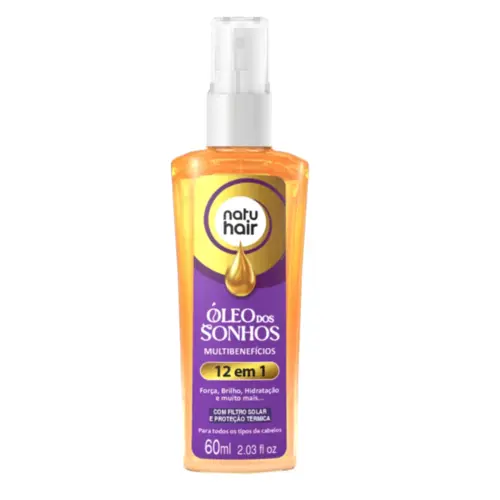 Óleo Capilar NatuHair 12 em 1 Com 60 ml
