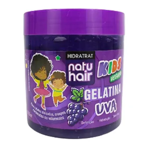 Gelatina NatuHair Kids Vegano Uva Com 500 g