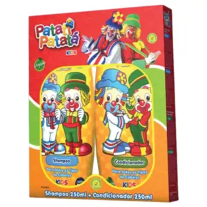 Kit Shampoo e Condicionador NatuHair Todos os Tipos de Cabelo Patati Patatá Com 250 ml e Com 250 ml
