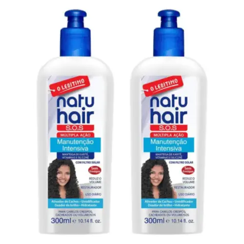 Kit Manutenção Intensiva NatuHair S.O.S Ácido Hialurônico Com 600 ml