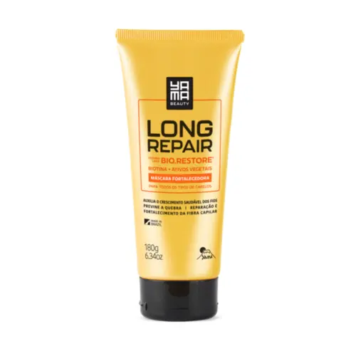 Máscara Capilar Yamá Fortalecedora Long Repair Com 180 g
