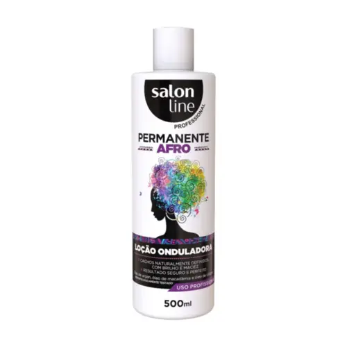 Loção onduladora permanente Salon Line Linha Afro Com 500 ml