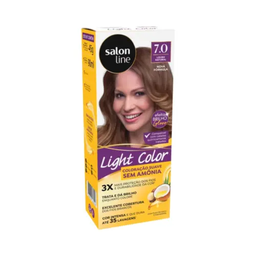 Coloração Salon Line Louro Natural 7.0 Com 1 unidade