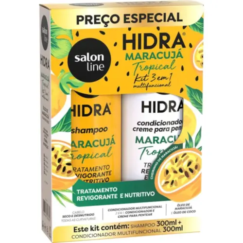 Kit Salon Line Hidra Maracujá shampoo+condicionador 300ml