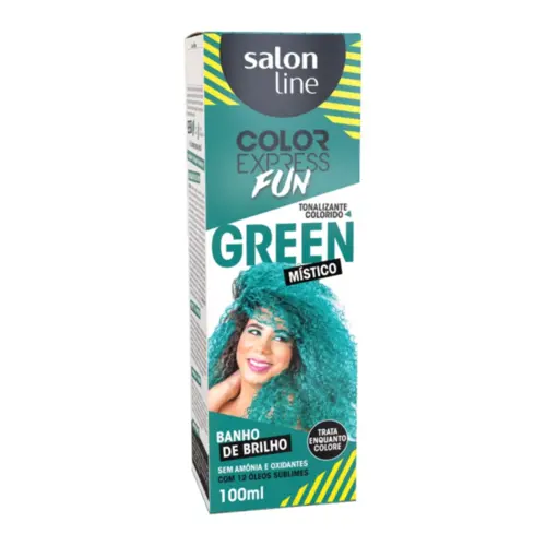 Tonalizante Salon Line Mistic Green Com 100 ml