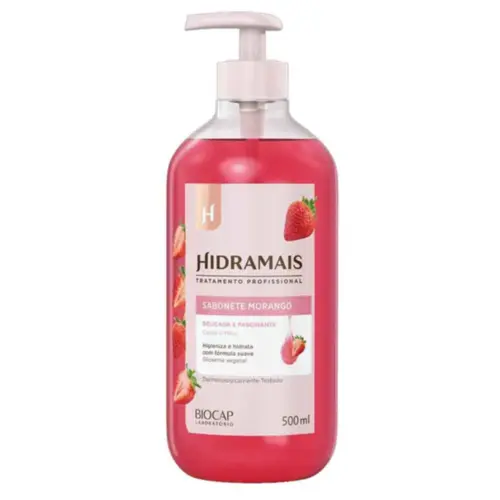 Sabonete Líquido Hidramais Morango Com 500 ml