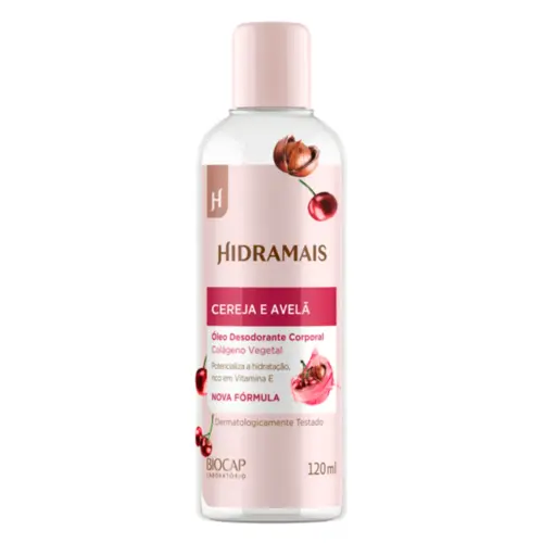Óleo Corporal Hidramais Cereja e Avelã Com 120 ml