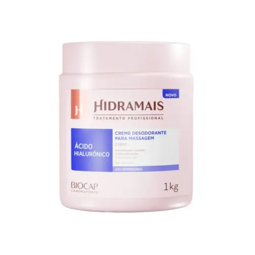Creme de Massagem Hidramais Ácido Hialurônico Com 1kg
