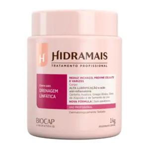 Creme para drenagem linfática Hidramais Alta lubrificação Com 1 kg