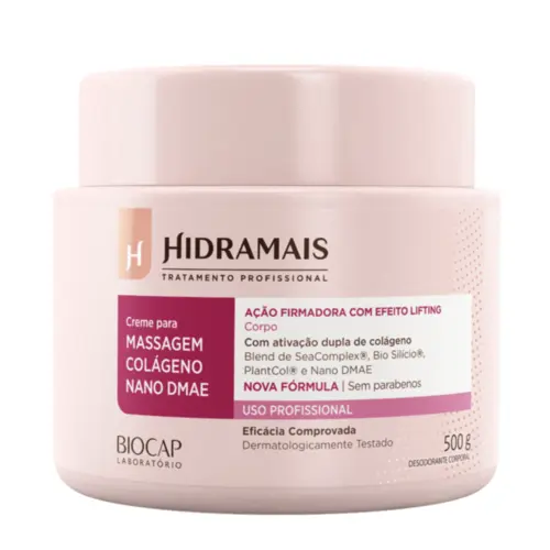 Creme para Massagem Hidramais Colágeno Nano DMAE Com 500 g