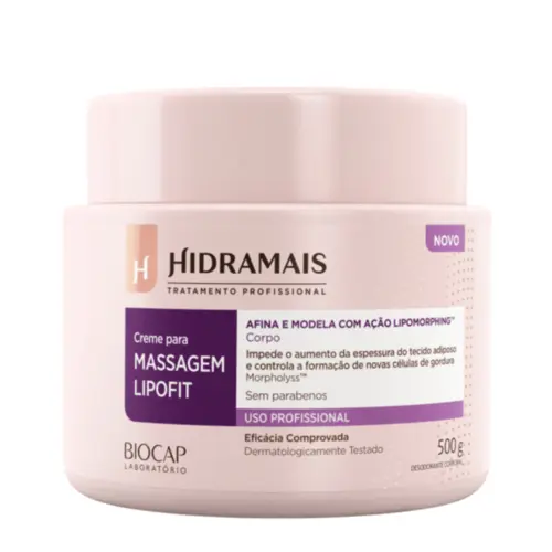 Creme para Massagem Lipofit Hidramais Com 500 g