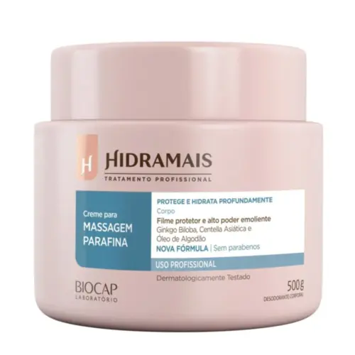 Creme para Massagem parafina Hidramais Com 500 g