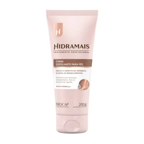 Creme Esfoliante para os pés Hidramais com micropartículas de casca de murumuru e óleo de semente de algodão Com 200 g