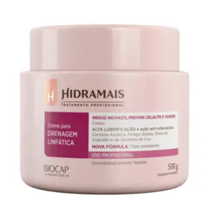 Creme para Massagem Hidramais Alta Lubrificação Drenagem Com 500 g