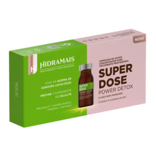 Super Dose Power Detox HIDRAMAIS Ampolas Com 4 unidades de 6 ml