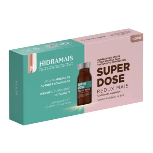 Ampola Super Dose Hidramais Redux Mais Com 4 unidades 6ml