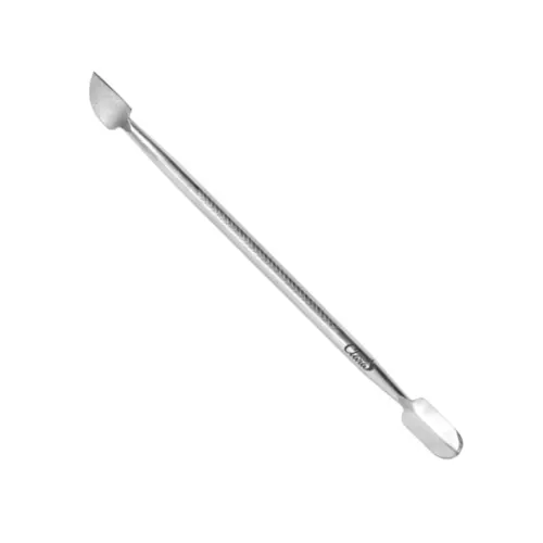 Espátula dupla para cutícula Santa Clara SC 1182 em aço inox 100% esterilizável 12,5 cm Com 1 unidade