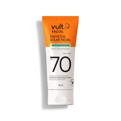 Protetor Solar Facial Vult FPS 70 40ml
