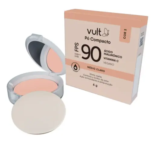 Po Compacto Vult Acido Hialuronico Cor 02 Fps90 6g