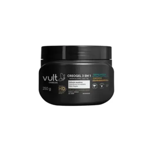 Creogel 3 em 1 para Cachos e crespos Vult Com 250 g