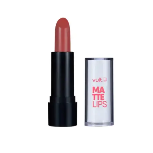 Batom Matte Lips Vult Rosa Paixão Com 3,8 g